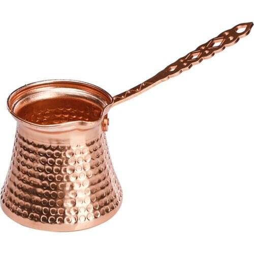 Turkish Pattern Copper Casting Coffee Pot 340ml Coffee Maker Handmade Traditional Design Decorative Gift Accessories Ottoman