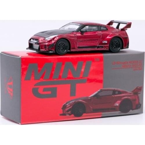 MINI GT 1:64 JDM Nissan GTR35 LB-Silhouette WORKS GT Collector Edition Metal Diecast Model Race Car Kids Toys