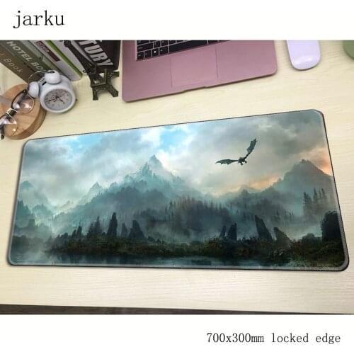 Skyrim mousepad gamer 700x300X3MM gaming mouse pad large Domineering notebook pc accessories laptop padmouse ergonomic mat