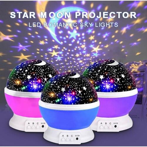 MAYITR 1pc Portable Mini LED Star Night Light Household 8 Different Colorful Light Modes Projector For Children Bedroom