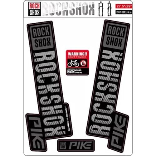 2018 ROCK SHOX PIKE MTB Fork Sticker for Mountain Bike Bicycle Front Fork Decal