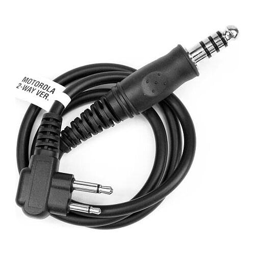 Z TACTICAL headset headphone ELECTRONIC PTT WIRE FOR MOTOROLA 2 PIN RADIO