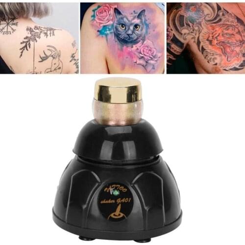 Tattoo Pigment Ink Electric Shaker Stirrer Nail Polish UV Gel Vortexer Mixer Nail Polish Gel Shaking Mixer Tattoo Supply Black