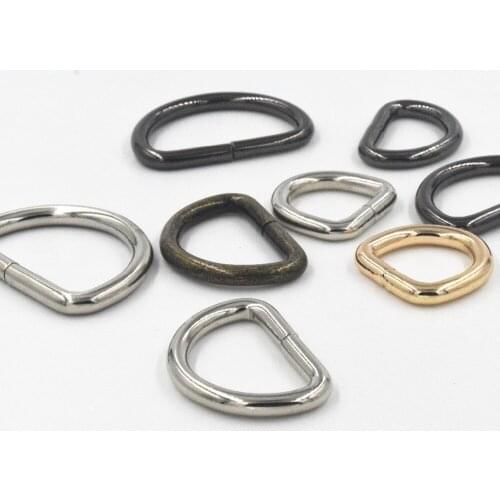 10pcs New Metal Heavy Duty Strong High Quality Hand Bag Purse Strap Belt Web O Dee D Ring Buckle Clasp DIY Leather Craft 5 size