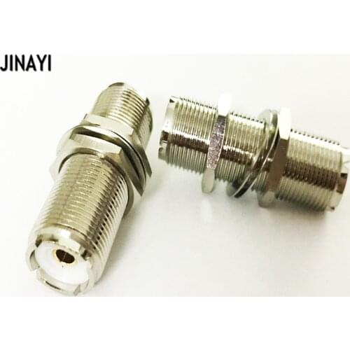 10pcs UHF SO239 Female to UHF female Jack Nut Bulkhead Panel Mount RF Coax Cable Adapter Connector