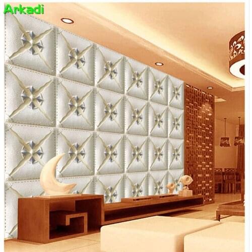 3d European Style Soft Decoration Style Jade Mosaic Dali Tile Mural Bedroom Living Room Restaurant Wallpaper Background Wall
