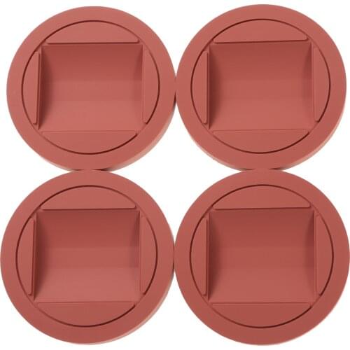 4Pcs Rubber Furniture Caster Cups Furniture Coasters Bed Stoppers with Anti-Sliding Floor Grip Protectors for All Floors Wheels