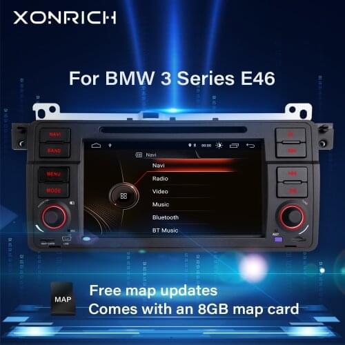 Xonrich1 Din Car Radio GPS Navigation For BMW E46 M3 Rover 75 Coupe 318/320/325/330 DVD Multimedia Player head unit stereo Audio