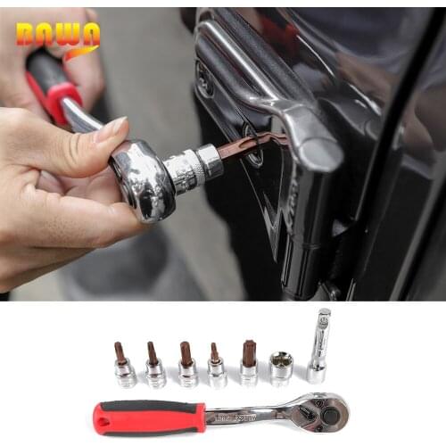 BAWA Hand-held Disassembly Tools for Jeep Wrangler JK JL 2007+ Screw Demolition Wrench Replacement Tool Kit for Car Accessories