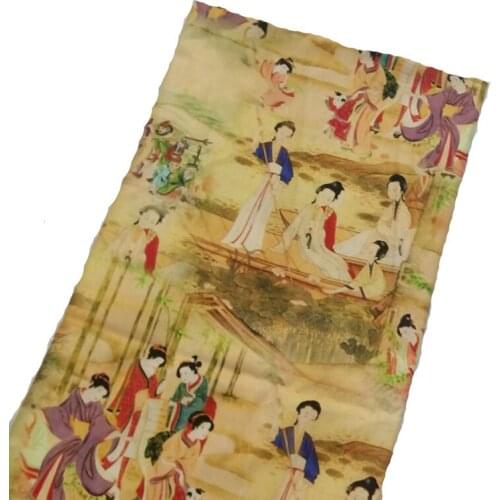 Brand Traditional Lady Figure Drawing Printed Cotton Fabric 50x105cm Design 007 Fabric Patchwork for Cloth Dress Party Home Deco