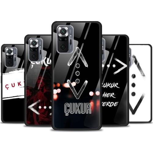 Hot Cukur Show Tv Tempered Glass Cover For Xiaomi Redmi Note 10 10S 9 9T 9S 8T 8 9A 9C 8A 7 Pro Max Phone Case