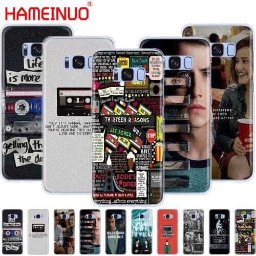 HAMEINUO Thirteen 13 Reasons Why Quotes cell phone case cover for Samsung Galaxy S9 S7 edge PLUS S8 S6 S5 S4 S3 MINI