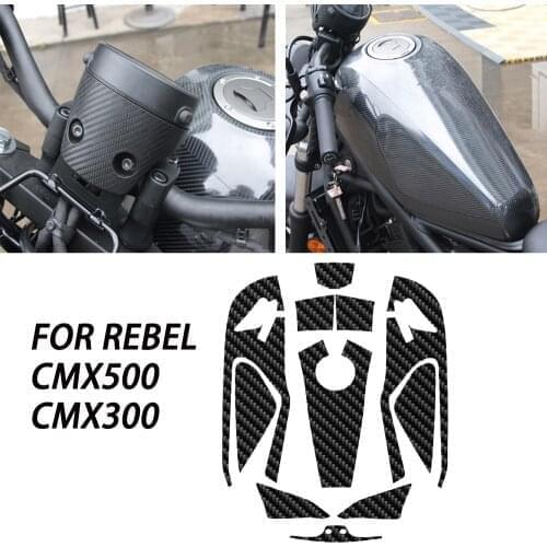 CMX500 Motorcycle 2D Carbon Fiber Fairing Sticker Full Kit Decoration Decals Motorbike Body Sticker for Honda Rebel CMX 300 500