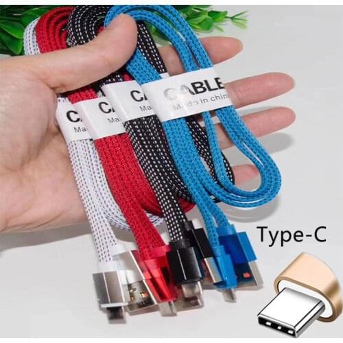EVLARUBY USB Type C Cable for Samsung S8 Fast Charge Type-C Mobile Phone Charging Wire USB C Cable for Xiaomi mi9 Redmi note 7