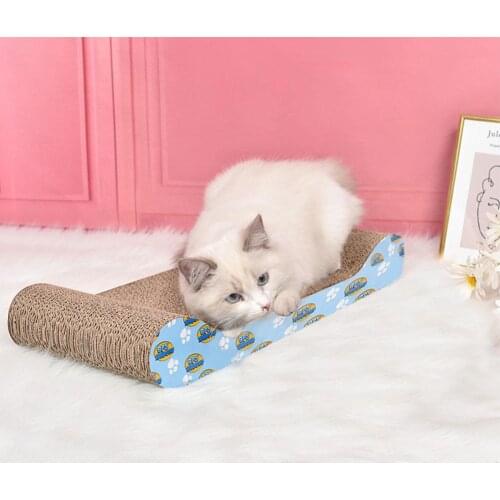 Sofa Type Cat Scratcher Cardboard Reversible Corrugated Corn Gel Replacement Scratching Cushion Lounge Bed Cat Scratching Pad