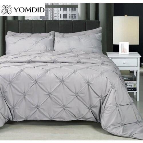 3D Solid Color Bedding Set Multi Size Duvet Cover Pillowcase Bed Set Beautiful Bedclothes 2pcs 3pcs Home Decoration Bedding Set