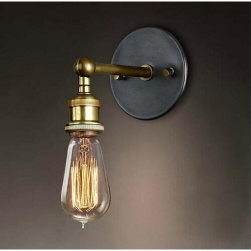 Metal Vintage Water Pipe Porch Wall Sconce Aisle Bar Lights Wall Lamp 110V-220V E27/E26