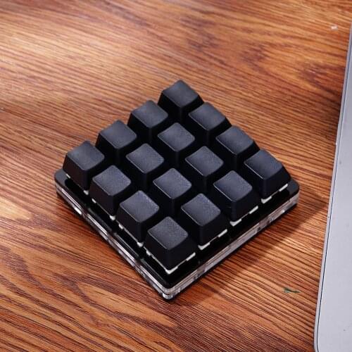 OSU Mini 16key Keyboard Photoshop Drawing Keyboard Support Red Switch Programming Macro Keypad Mechanical Keyboard With Software
