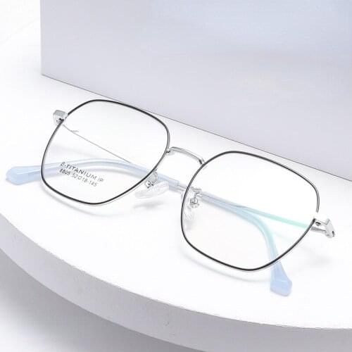Fashion Metal Retro Spectacle Frame Mens and Womens Literary Trend Myopia Spectacle Frame Glasses Frame Glases Women 8805