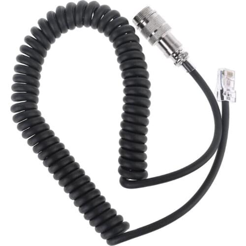 8 Pin to RJ-45 Modular Plug Mic Cable Adapter for Yaesu Microphone MD-200 MD-100 M-1 M-100 FT-450 FT-900 FT-991