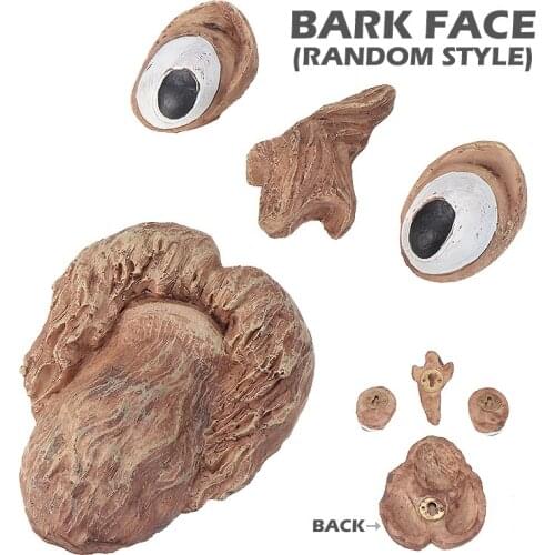 New Bark Ghost Face Facial Features Decoration Easter Outdoor Creative Props For Forest Parties Fantasy Movies