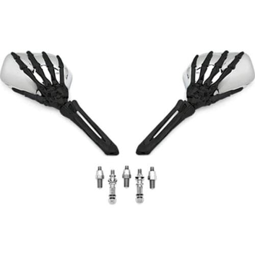 Brand new Skeleton Skull Hand Motorcycle Mirrors For Yamaha Royal Star Venture Classic Royale Deluxe