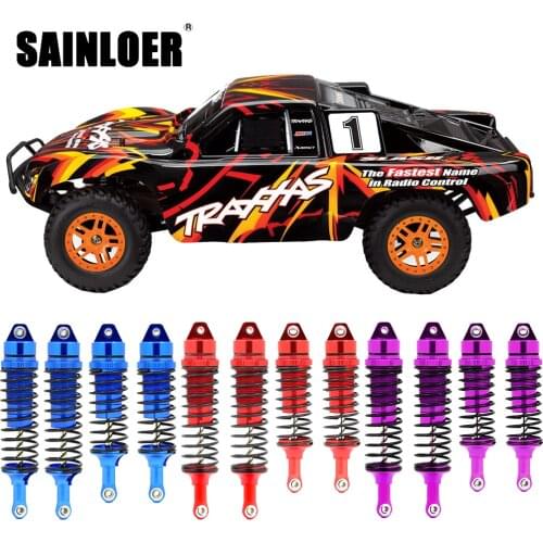 SAINLOER Front & Rear Metal Spring Shock Absorber for 1/10 RC Traxxas Slash4x4 Shock Absorber 727 RC Model Car Part