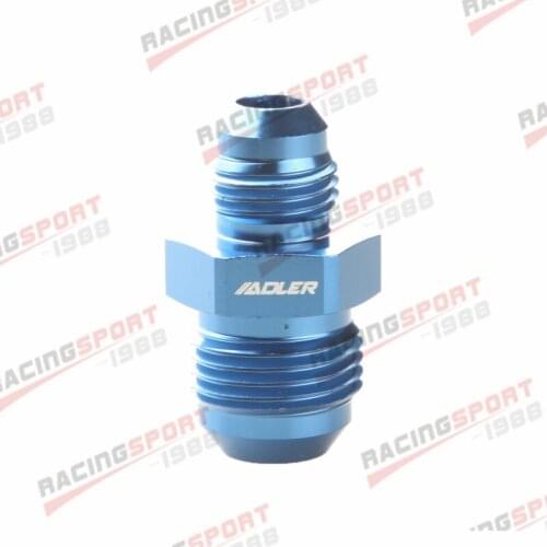 AN-8 AN8 To AN-6 AN6 Straight Reducer Adapter Fitting Adaptor Aluminum Blue