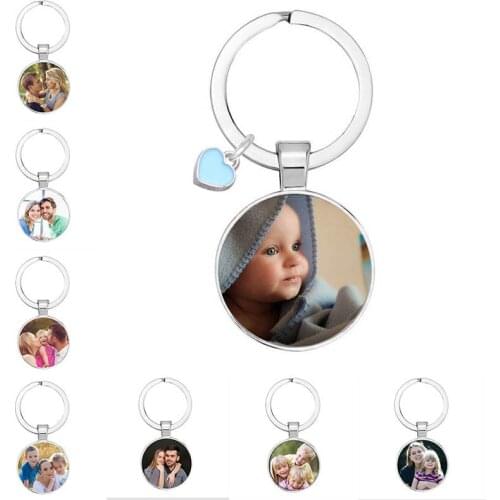 Personalized Photo Pendants Custom Keychain Photo Of Your Baby Child Mom Dad Grandparent Loved One Gift For Family Member Gift