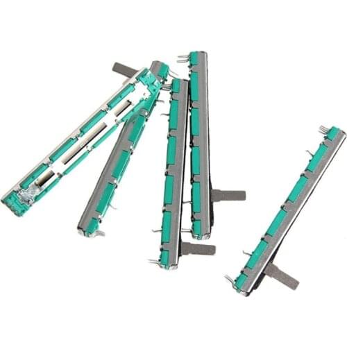 R9UD 5PCS 75mm Mixer Fader A20K/B20K/B50K Straight Slide Potentiometer for Behringer