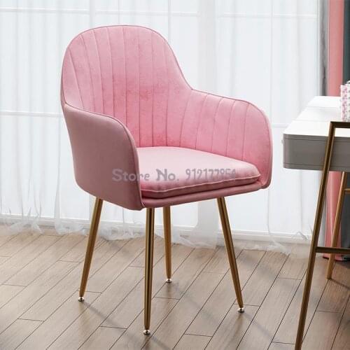 Light luxury dressing stool modern minimalist bedroom girl home back chair net red ins dressing table makeup stool