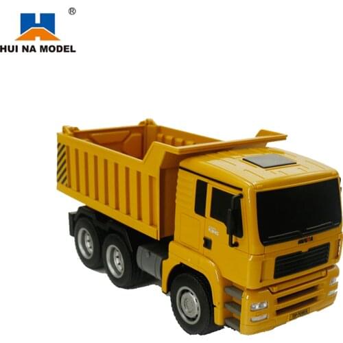 HUINA 1332 1:18 RC Truck Dump 6CH mini remote control toys for boys birthday Christmas Gift construction vehicles