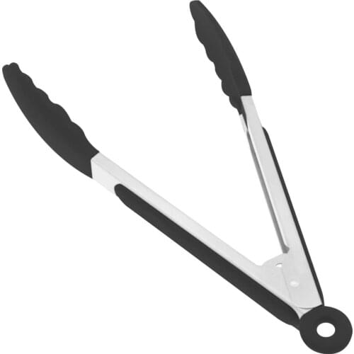 Silicone Tongs Kitchen Tongs, BPA Free Non-Stick Silicone Tongs Stainless Steel BBQ Grilling Salad Frying Locking Food Tong