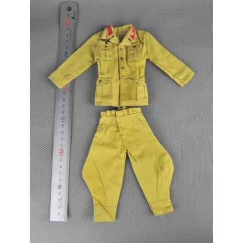 Special Price 1/6 Scale Male Clothes Model WWII North African Officer Uniform Set for 12" Action Figure Doll Body