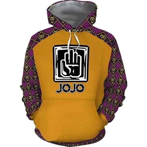 New Cartoon JoJos Bizarre Adventure Men Women Autumn Winter Hoodie Fashion Casual Hoodies Funny Streetwear Cosplay Sweatshirt
