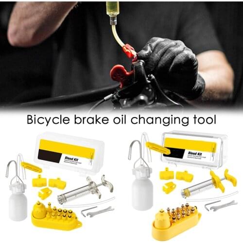 Bicycle Hydraulic Disc Brake Oil Bleed Kit Tools For Series Mula Hayes Road Bike Brake Repair Tool
