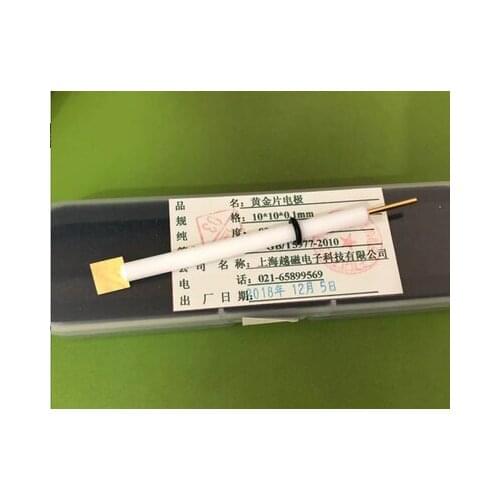 Gold electrode, contrast electrode, auxiliary electrode. The purity of gold is 99.99%. 10x10x0.1mm 10x10x0.2mm