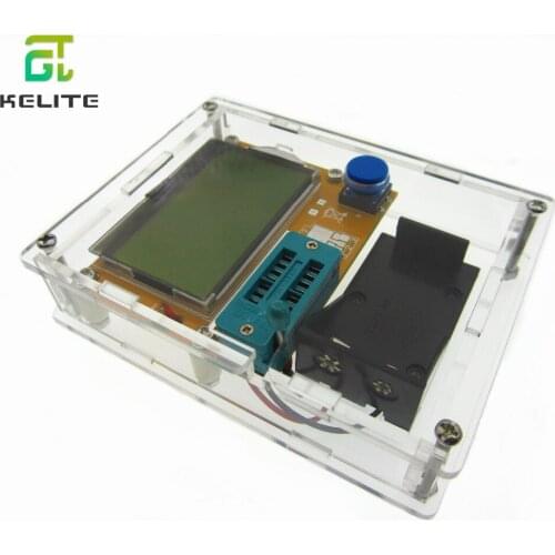2016 Latest LCR-T4 ESR Meter Transistor Tester Diode Triode Capacitance Mos Mega328 Transistor Tester + CASE (not Battery )