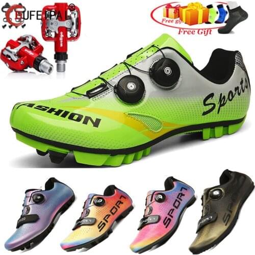 2021 High Quality MTB Cycling Shoes Professional Outdoor Self-Locking Bicycle Sneakers Men Road Bike SPD Cleat Sports Shoes