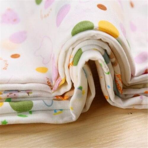 31*31cm 10Pcs/Set Baby Feeding Towel Teddy Bear Bunny Dot Chart Printed Children Small Handkerchief Gauze Towel Nursing Towels