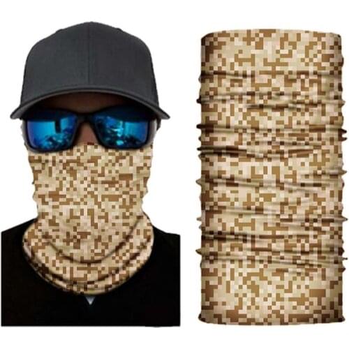 3D Ski Camouflage Seamless Bandana Military Camo Cycling Headband Forest Military Woodland Camouflage Magic Seamless