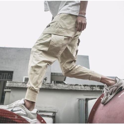 Summer thin personality fashion mens casual pants harem pant men feet trousers pantalones hombre cargo pantalon homme khaki