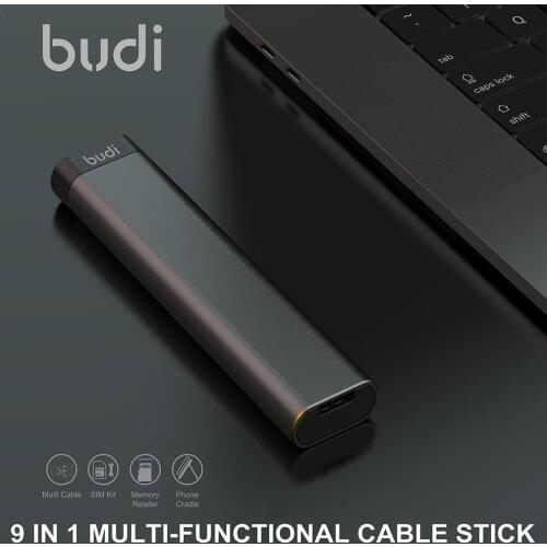 BUDI Multi-function Smart Adapter Card Storage Data 6 Multi-Cable Cable SIM Memory types USB Cable card Reader Box TF KIT S3S6