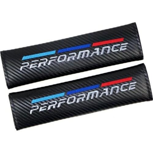 2X Seat Belt Cover For BMW performance logo E90 E91 E92 M3 M4 M5 F10 F20 F30 535 G30 E60 E61 E62 F07 F15 F16 xDrive Shoulder Pad