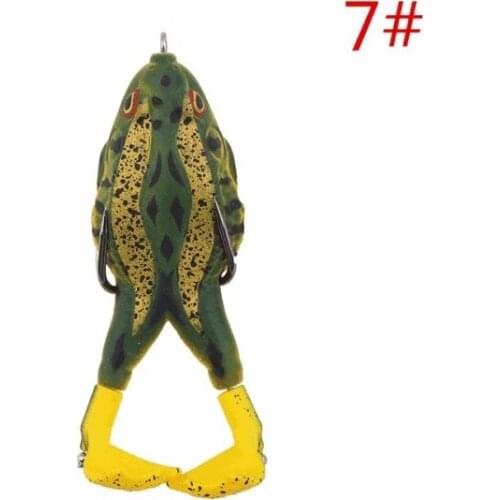 Double Propeller Frog Soft Bait Green