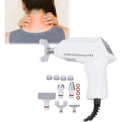 Electric Impulse Spine Massager Gun Spine Heat-Resisting Chiropractic Adjusting Tool Instrument White