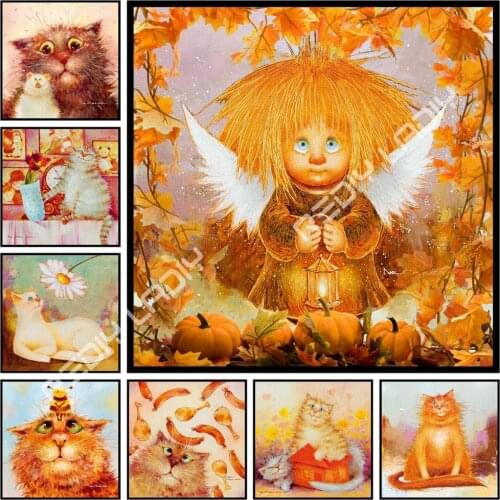 Full Square/Round Diamond Painting Angel Girl Diamond Embroidery Home Decor Picture of Rhinestones Mosaic Handmade Cross Stitch