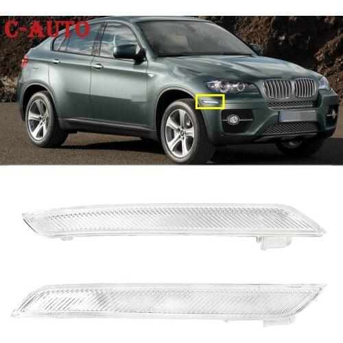 Left Right Clear White Side Marker Reflector 63147187087 63147187088 For BMW X6 E71 E72 2008 2009 2010 2011 2012 2014
