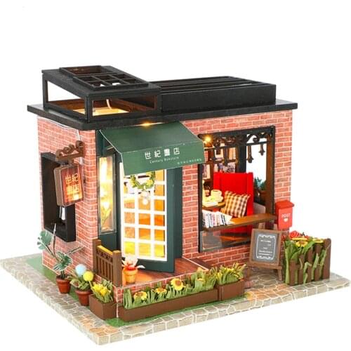 Assemble Wooden Miniature Diy Dollhouse Furniture Doll House Miniature Puzzle Handmade Kits Toys For Children Birthday Gift