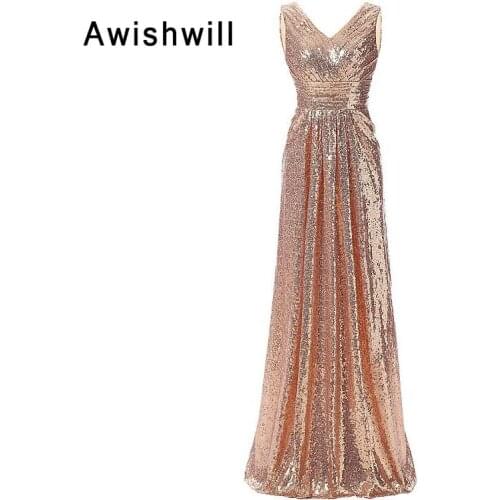 Custom Made Stunning V-Neckline Bridesmaid Dress 2020 Ruched Long Lace Elegant Bridesmaid Gowns Wedding Party Dress